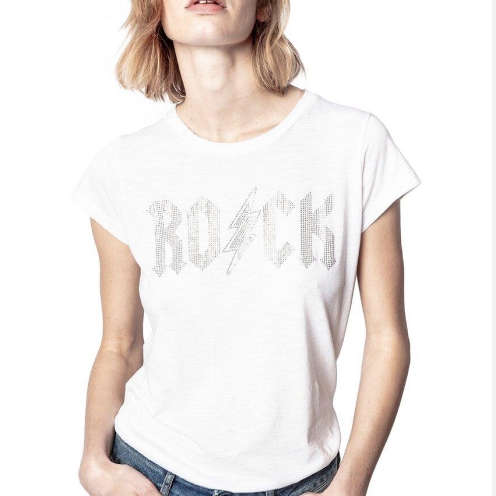 Zadig and Voltaire SKINNY ROCK FLASH STRASS tshirt. Size xs. New with tag.